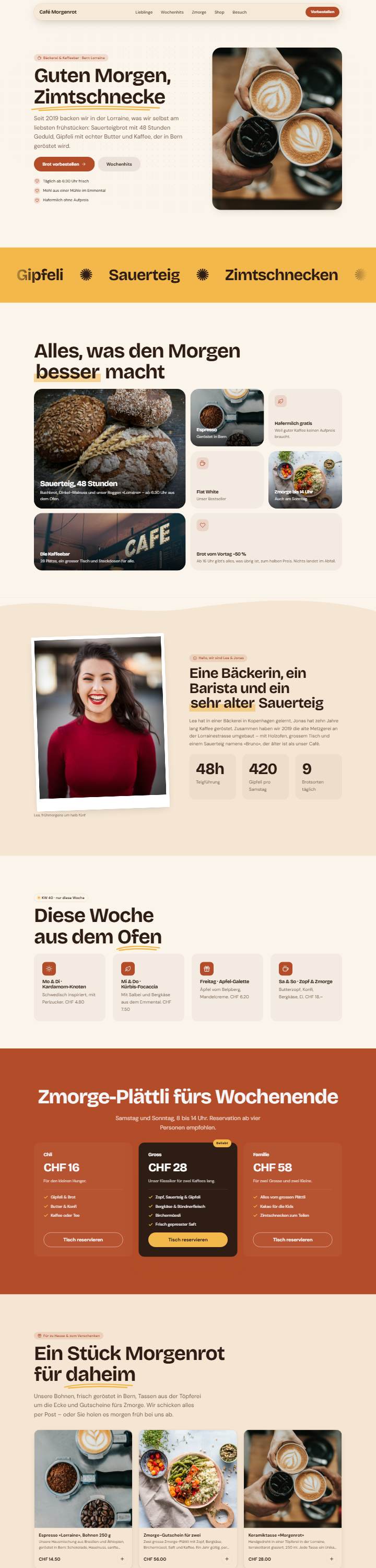 Vorschau der Vorlage Café Morgenrot