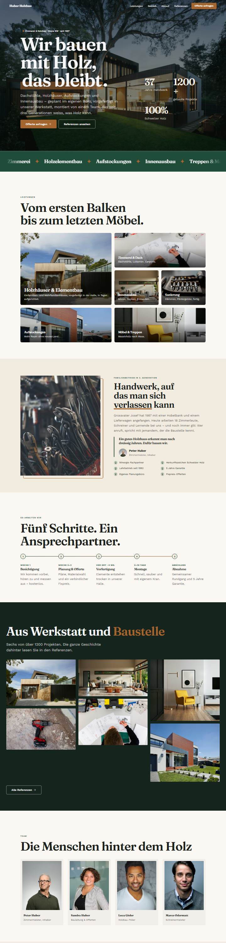Vorschau der Vorlage Huber Holzbau