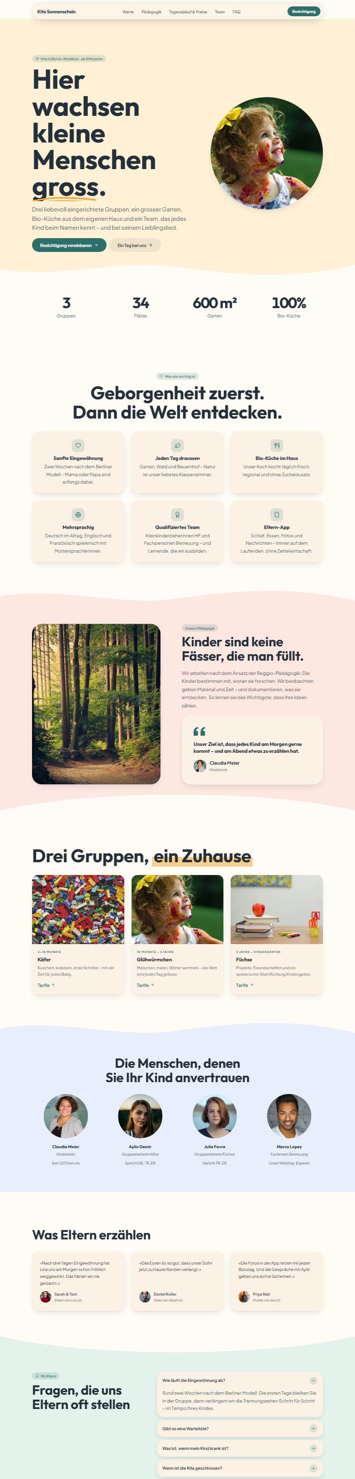Vorschau der Vorlage Kita Sonnenschein