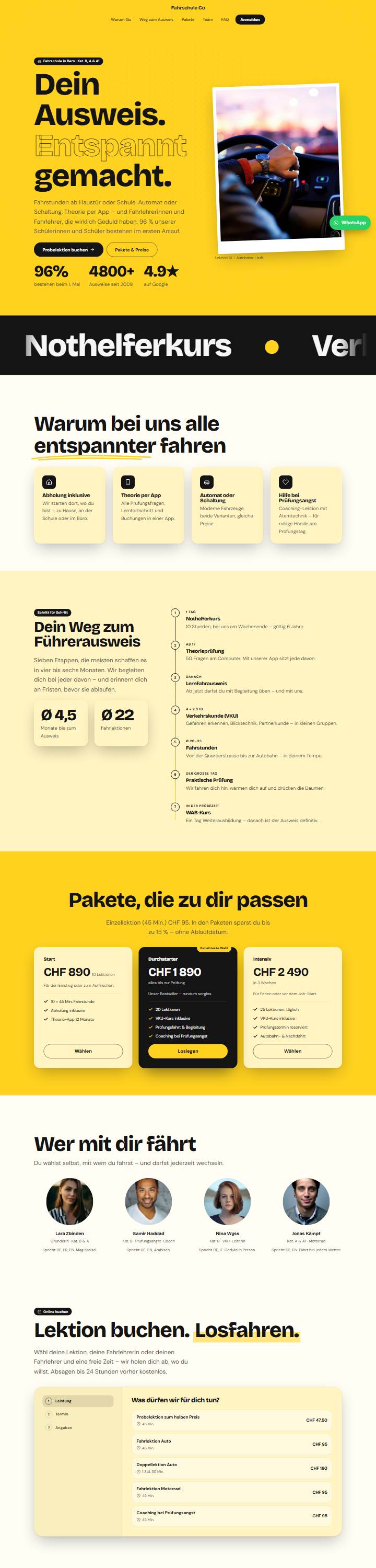Vorschau der Vorlage Fahrschule Go