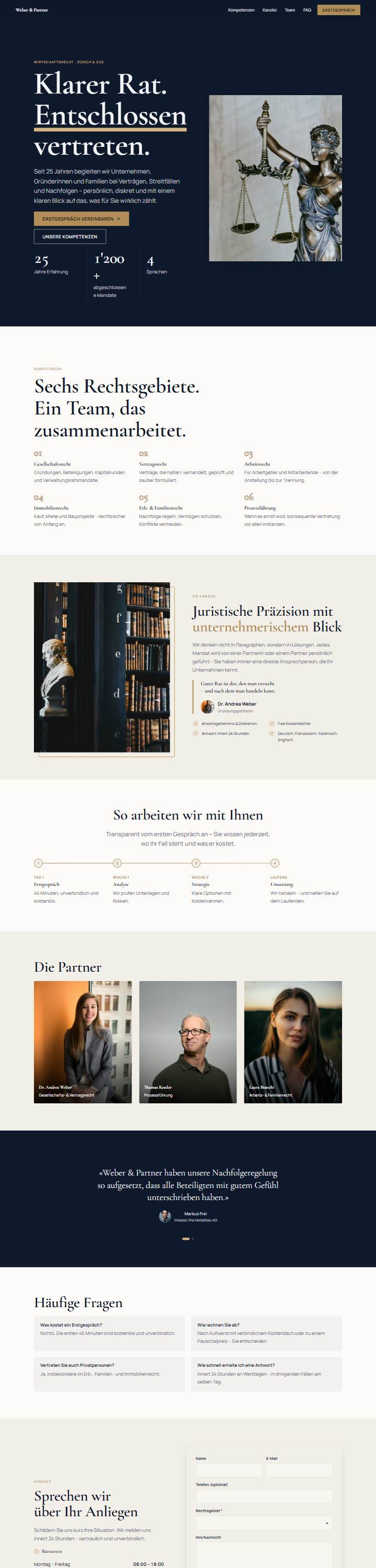 Vorschau der Vorlage Weber & Partner